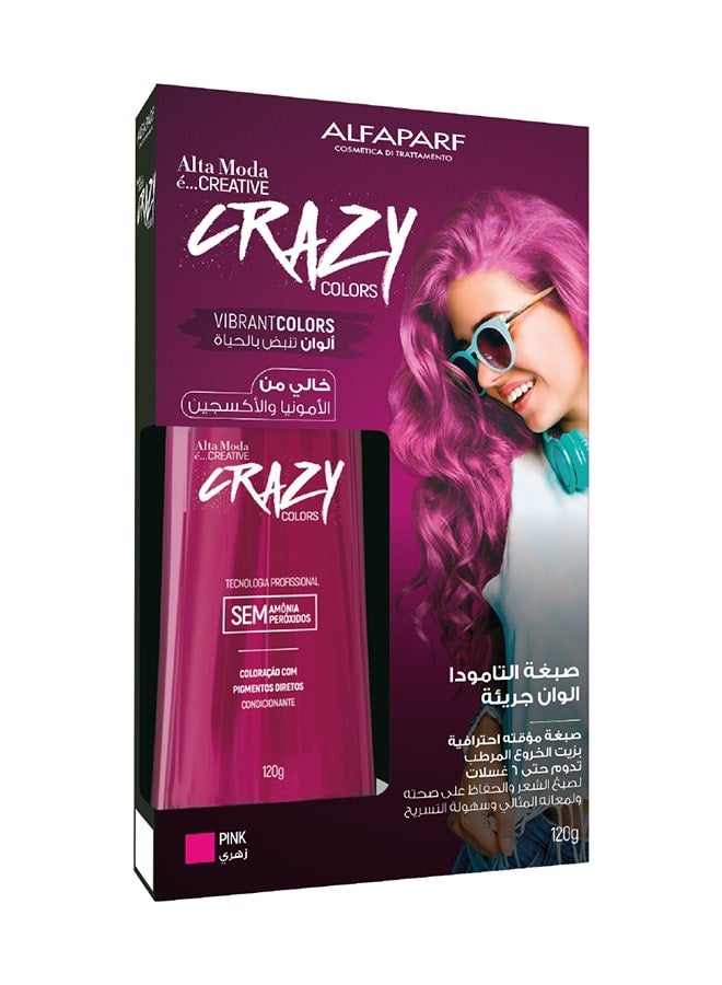 ALTA MODA Creative Crazy Colors Hot Pink 120G - Image 1