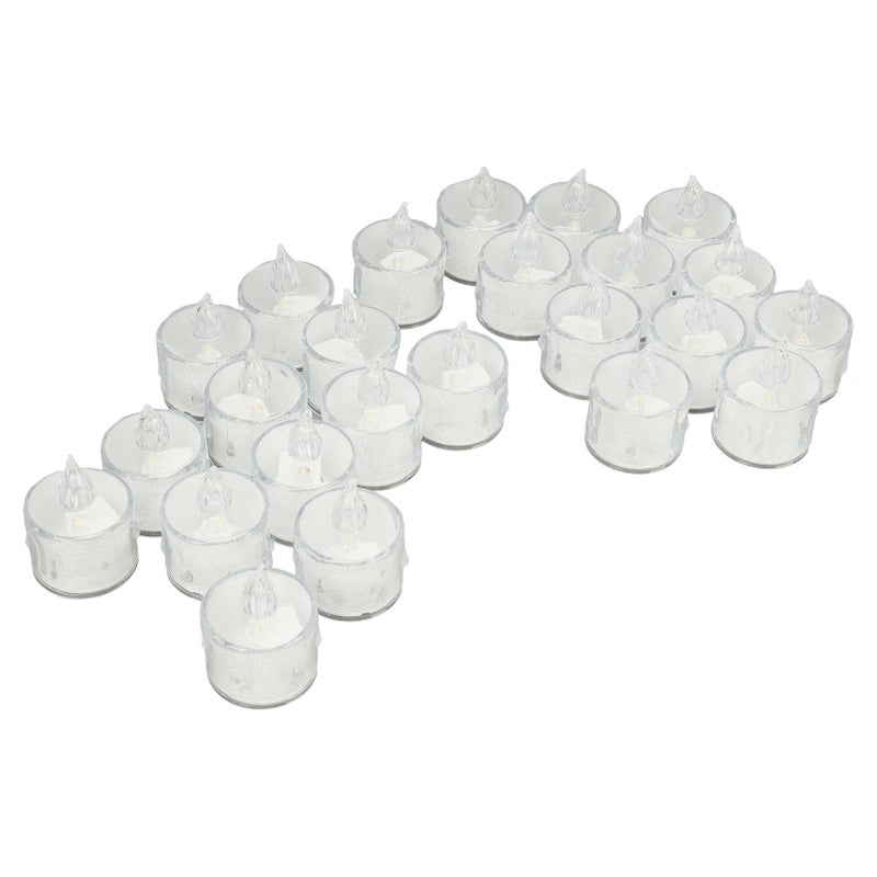 24pcs Flameless LED Tea Light Simulation Flame Romantic Ambiance Battery Powered Tea Lights Fake Tealight Candles - Image 1