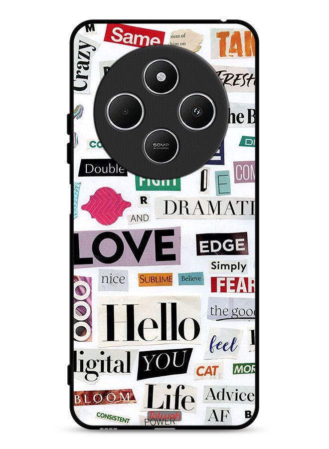 Tolwak Xiaomi Redmi 14C 4G Protective Case Cover Short Quotes Stickers - Image 1