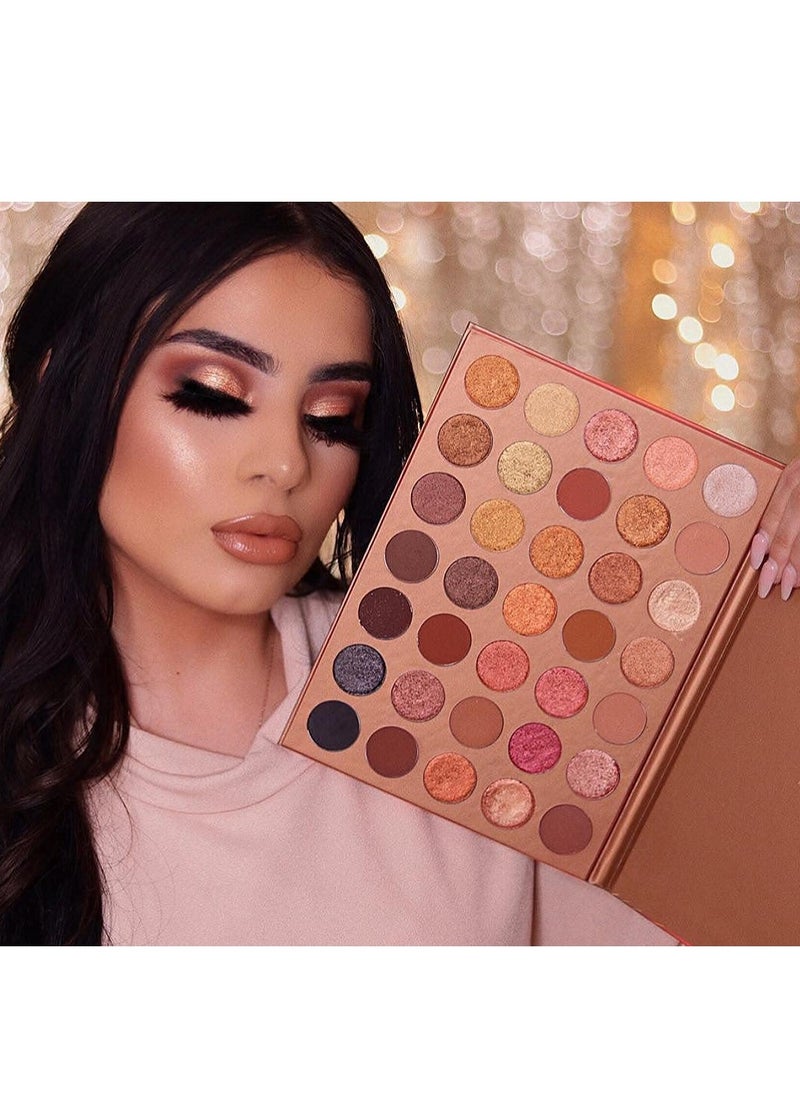 HUDA GIRL - HUDA GIRL Beauty 35G Bronze Goals Eyeshadow Palette Powder - 35 Shades Multi Shimmery Finish - Image 1