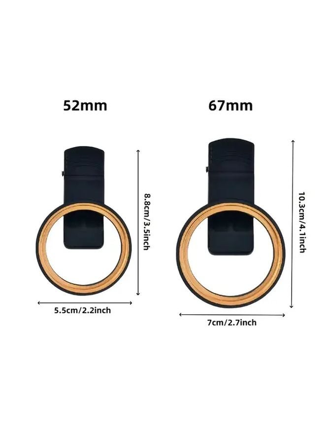 52mm Mobile Phone Camera Lens Filter Clip Mount Durable Metal For All Smartphones - Image 3