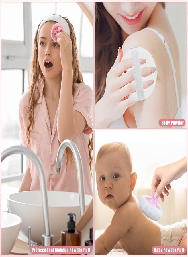 Jaxbo مجموعة إسفنجة بودرة الأطفال وعلبة، علبة بودرة مع 4 قطع من إسفنجات البودرة - Image 5
