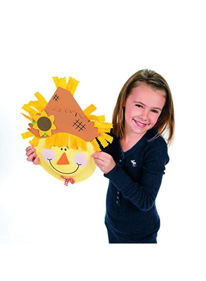 Fun Express Paper Plate Scarecrow Craft Kit Makes 12 Fall Crafts For Kids And Fun Home Activities - Image 5