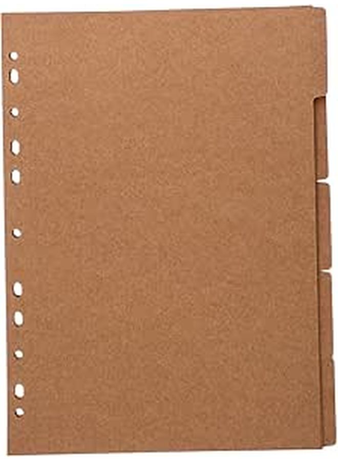 Durable 6 Color Binder Dividers with Index Tabs for Notebooks Planners School Office Use - Image 1