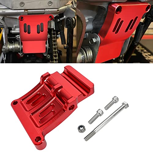 Canitu Cradle Kit Mount Frame Bracket Billet Aluminum Heavy Duty Rear Peg Mounts Bike Skid Plate Frames Adapter for Honda CRF110 20132023 Red - Image 1