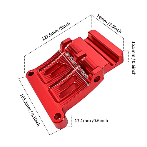 Canitu Cradle Kit Mount Frame Bracket Billet Aluminum Heavy Duty Rear Peg Mounts Bike Skid Plate Frames Adapter for Honda CRF110 20132023 Red - Image 3