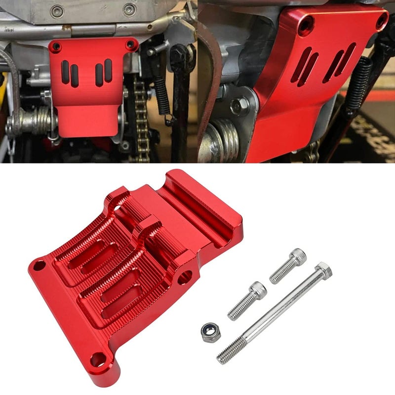 Canitu Cradle Kit Mount Frame Bracket Billet Aluminum Heavy Duty Rear Peg Mounts Bike Skid Plate Frames Adapter for Honda CRF110 20132023 Red - Image 2