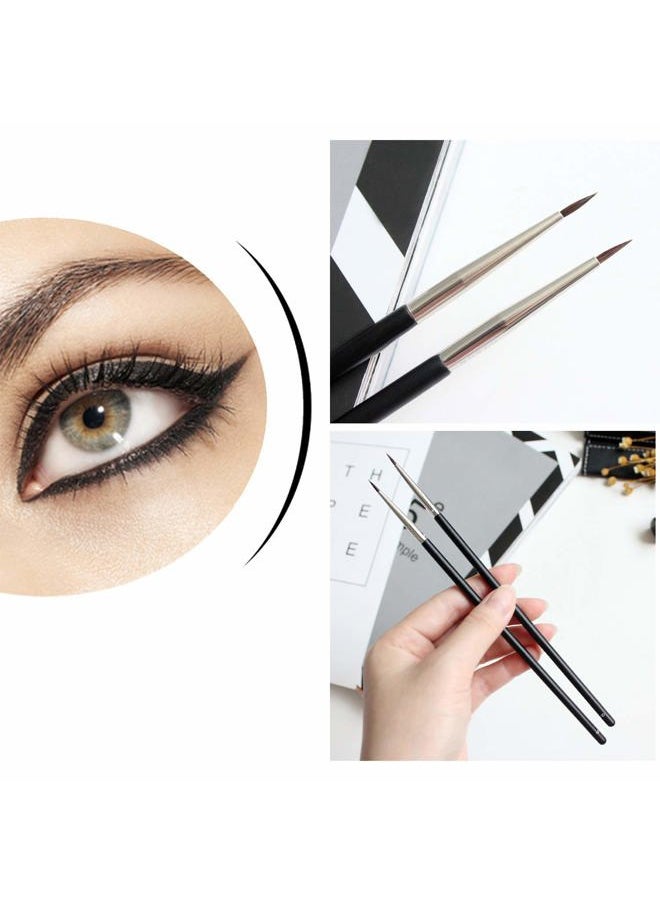 DogieLyn Slanted Ultra Thin Winged Eyeliner Brush Silicone Eye Liner Stencils Makeup Aid,Angled Eyeliner Brush Slanted-Small Thin Winged Liner Eyeshadow Eyebrow Tool (pink-3)  - Image 4