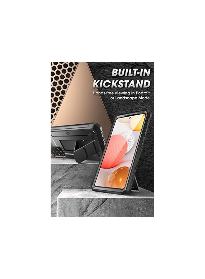 SupCase Unicorn Beetle Pro Series Designed for Samsung Galaxy A52 4G/5G (2021) Case, Full-Body Rugged Holster & Kickstand Case with Built-in Screen Protector (Black) - Image 4