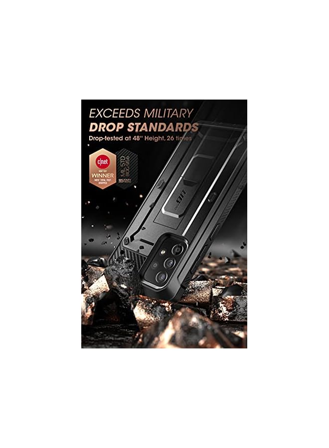 SupCase Unicorn Beetle Pro Series Designed for Samsung Galaxy A52 4G/5G (2021) Case, Full-Body Rugged Holster & Kickstand Case with Built-in Screen Protector (Black) - Image 3