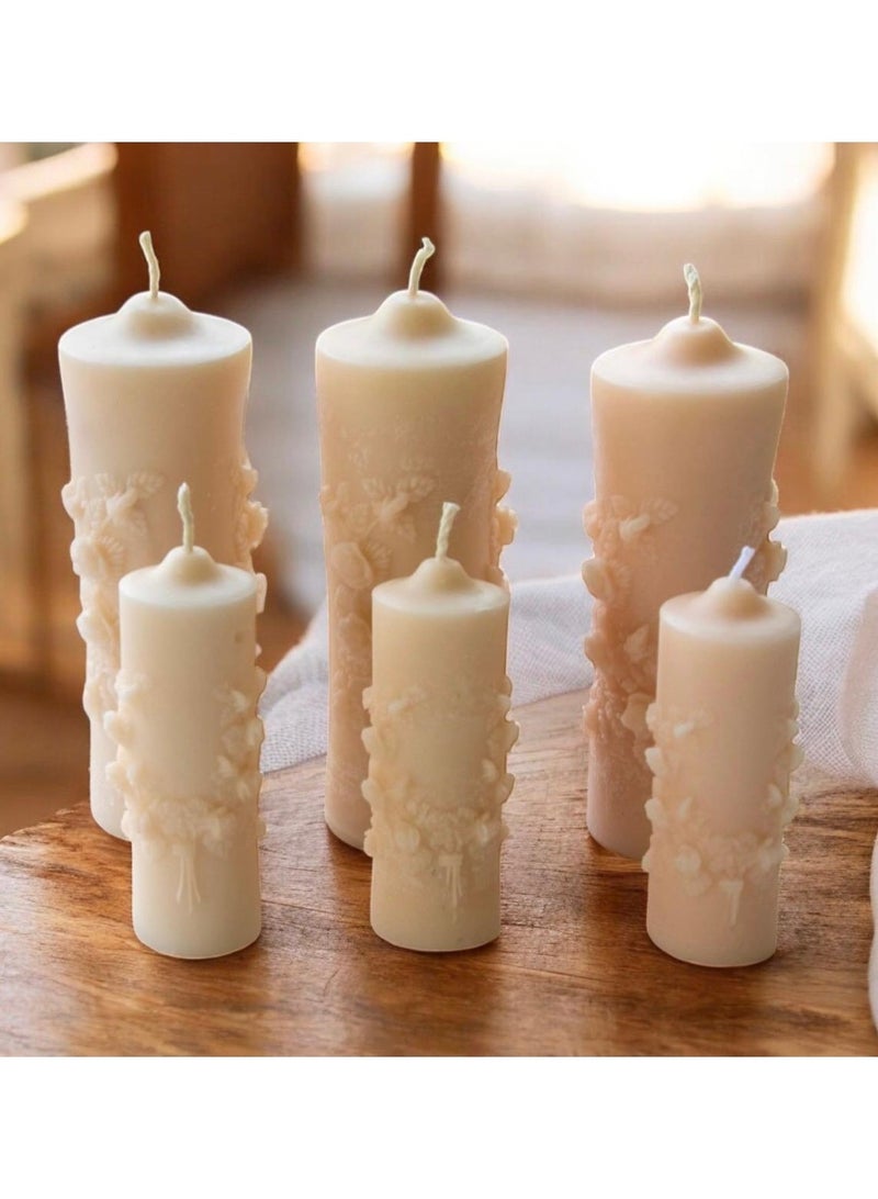 طقم شمع للمناسبات ( 6قطع )