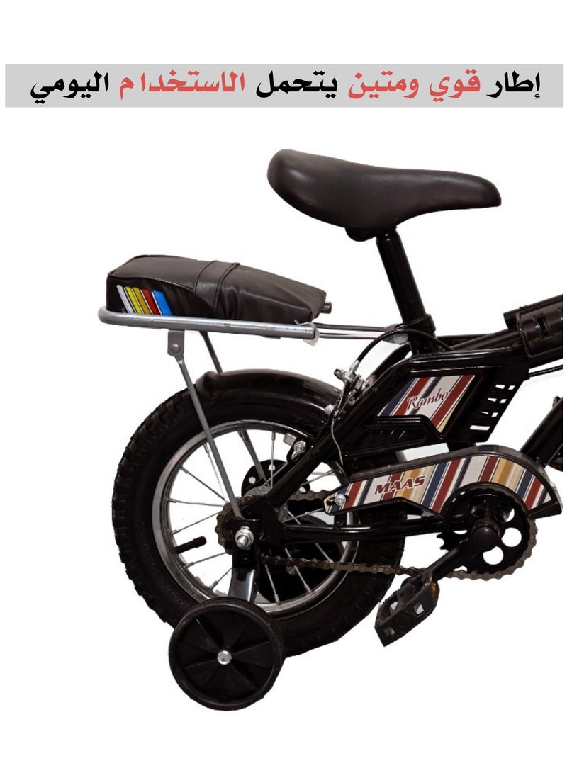 ماس دراجة رامبو مقاس 12 بوصة محسنة للأطفال مع عجلات جانبية - Image 4