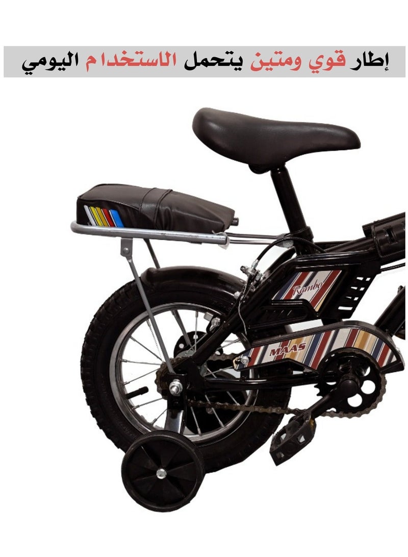 MAAS Rambo 12-inch Enhanced Kids Bike with Side Wheels - Image 5