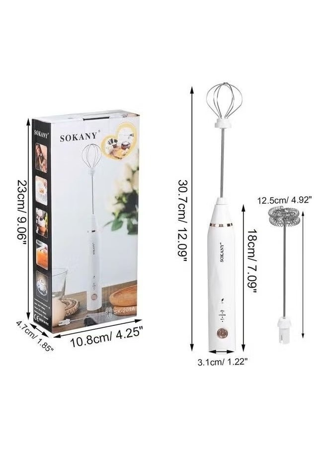 sokany USB Hand Stick Mixer - Egg Beater 30 W Sk-201A Multicolour  - Image 5