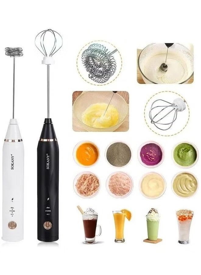 sokany USB Hand Stick Mixer - Egg Beater 30 W Sk-201A Multicolour  - Image 4