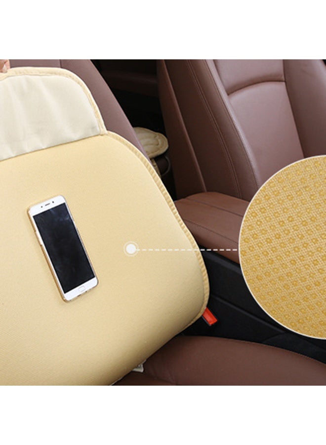 1pcs Soft Anti Slip Car Seat Cover Cushion Solid With Phone Pocket Breathable Auto Seat Protector Pad Universal Mat For Truck SUV and Van Car Accessories - Image 2