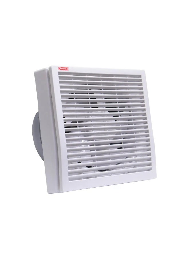KHALEEGIA Square Auto Single Shutter Exhaust Fan 8 inch - White