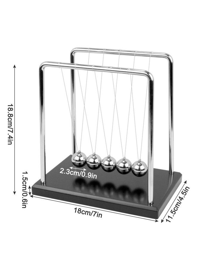 Sealive Newton Cradle Balance Ball Physics Desk Toy Science Fun & Stress Relief For Men And Women Helps With Thinking Concentration And Calm Down While Fidgeting Ideal For Office And Home - Image 5