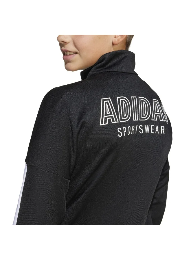 adidas أديداس جي هوت توب أسود جاكيت رياضي للأطفال