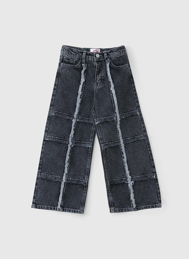 CN Jeans wear Kids Girls Summery Pants Grey Jeans - Image 2