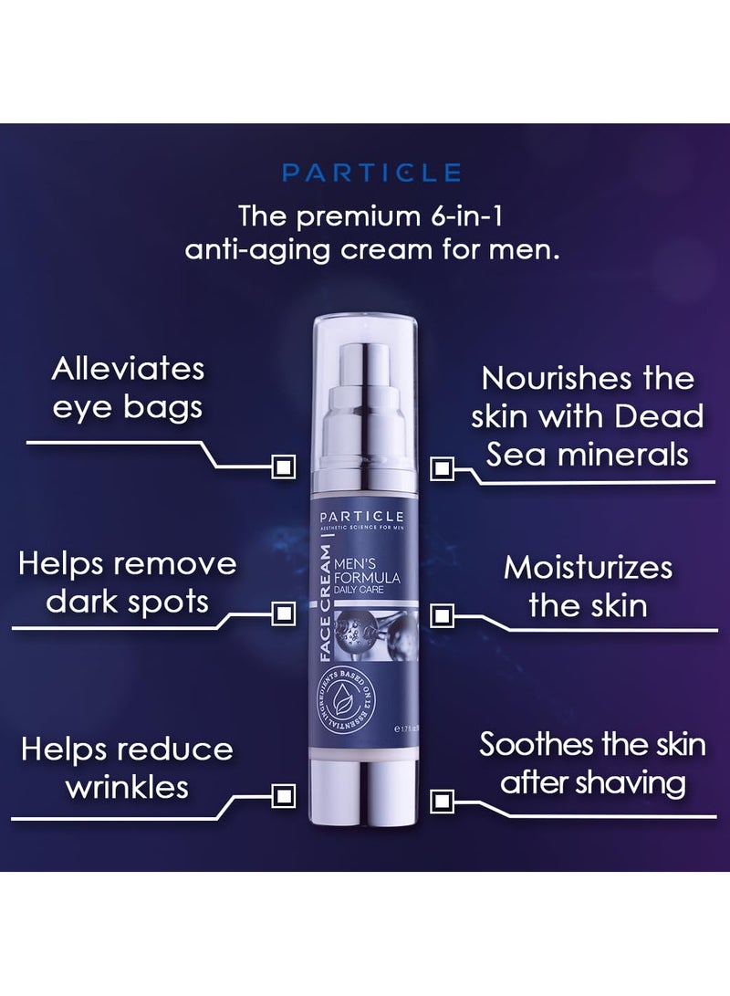 PARTICLE 6-in-1 Face Cream for Men Anti-Aging Moisturizer, Reduces Wrinkles, Dark Spots & Eye Bags, Pack of 1 (1.7 oz. - Image 4