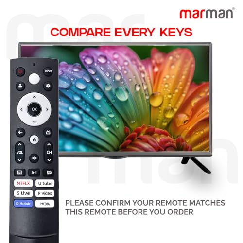 marman® Compatible with Hisense Smart Google Tv Remote Control Suitable for Ultra HD 4K LED TV Original Model ERF3T920H Non Voice Command - Match Remote Key by Key with Existing Remote Control - Image 3