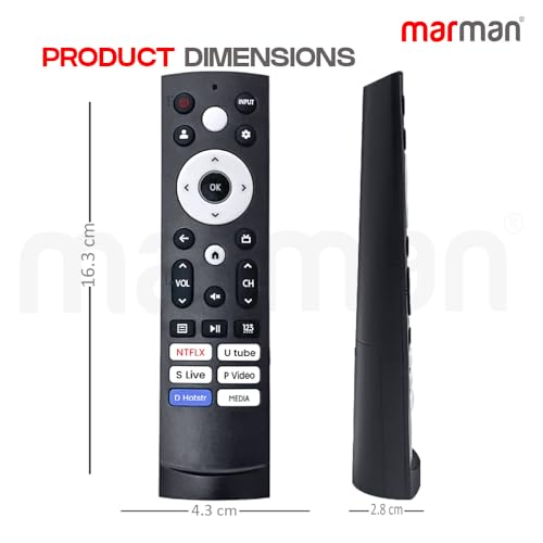 marman® Compatible with Hisense Smart Google Tv Remote Control Suitable for Ultra HD 4K LED TV Original Model ERF3T920H Non Voice Command - Match Remote Key by Key with Existing Remote Control - Image 5