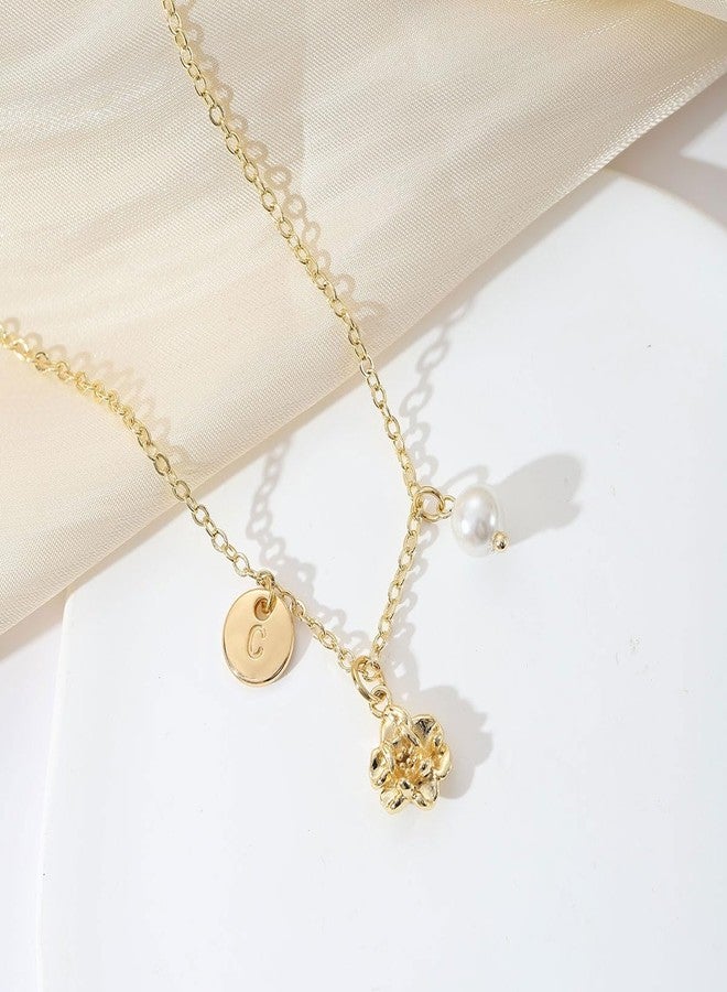 AULSIEY Flower Girl Proposal Gifts for Girls,Flower Girl Gift From Bride,Will You Be My Flower Girl,Initial Necklace Flower Girl Bridesmaid Proposal Jewelry Gifts for Wedding Bride Party Bridal Shower (L1) - Image 3