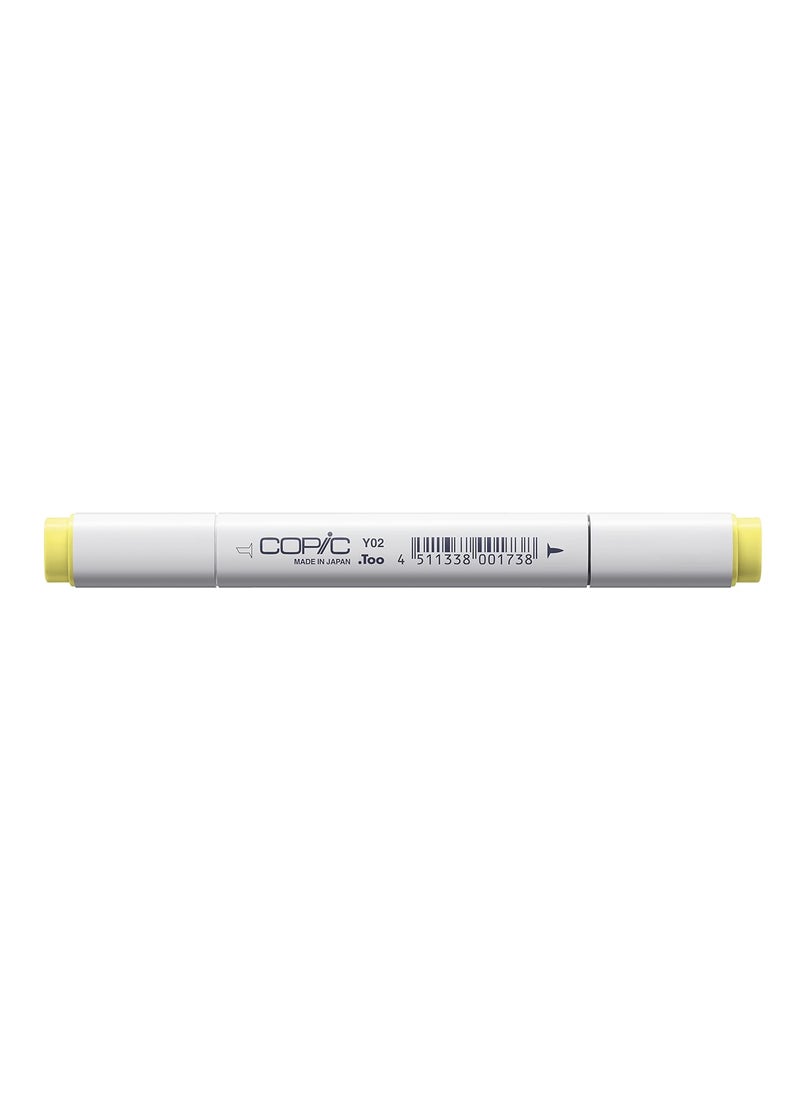 COPIC Copic Marker with Replaceable Nib, Y02-Copic, Canary Yellow 