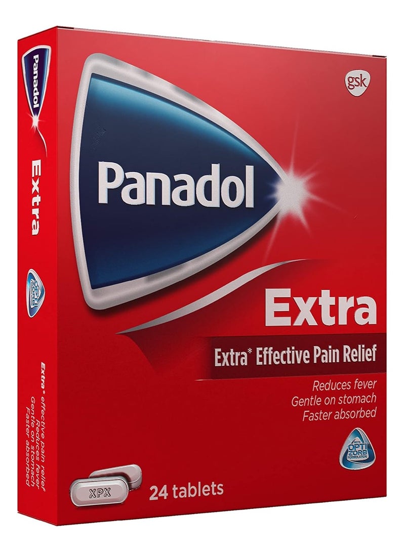 Panadol إكسترا مع أوبتيزورب – 24 قرص