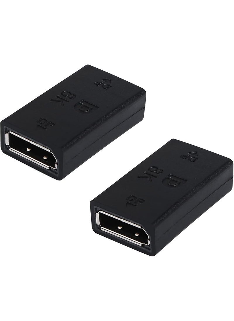 CERRXIAN CERRXIAN 8K DisplayPort to DisplayPort Coupler 14 DP Female to DP Female Extension Adapter Ultra High Speed Support 8K60Hz 4K144Hz2Pack  - Image 1