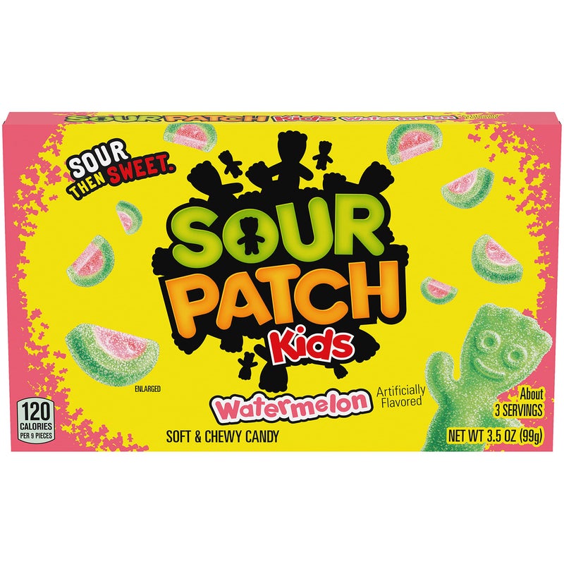 SOUR PATCH KIDS Watermelon Soft & Chewy Candy, Bulk Candy, 12 - 3.5 oz Boxes - Image 3
