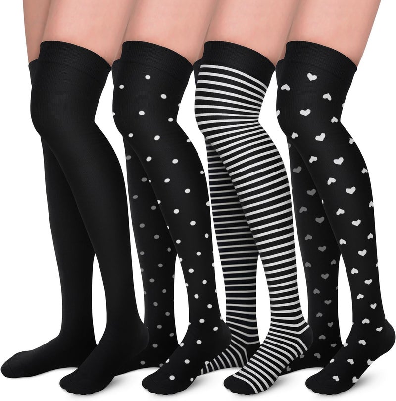 Aoliks Compression Socks for Women & Men,Thigh High Support Socks for Nurses Fyling Pregnancy - Image 1