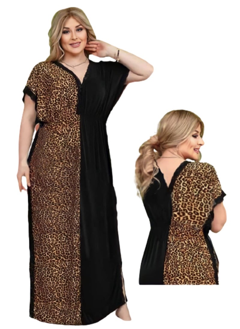Generic Summer Home Abaya - Cotton - Tiger 