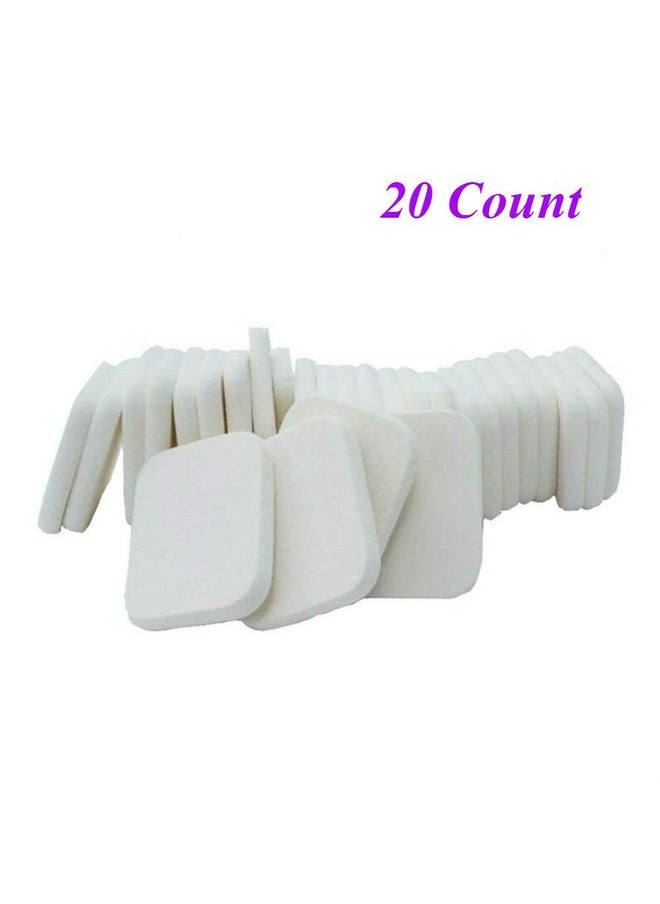 Aysekone - Rectangle Women Lady Beauty Makeup Foundation Powder Puff Facial Face Soft Sponge Cosmetic Puff (White Color) - Image 1