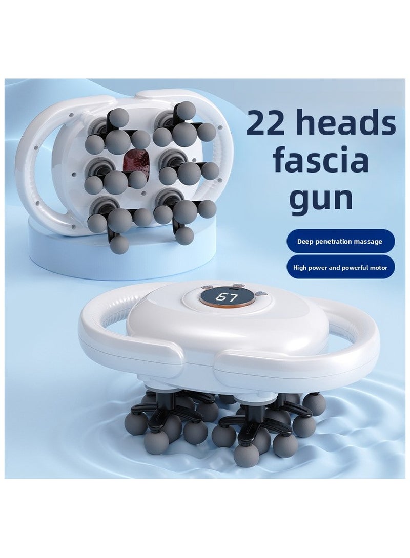 بلو فاير جهاز مساج احترافي للأنسجة العميقة مع 22 رأس تدليك، جهاز استرخاء العضلات اللاسلكي، مساج نابض عالي الطاقة 15 واط، لتخفيف آلام الظهر، الرقبة، الأرجل والجسم بالكامل، بطارية قابلة للشحن 2000 مللي أمبير، سرعات قابلة للتعديل 1200–3200 دورة/دقيقة - Image 2