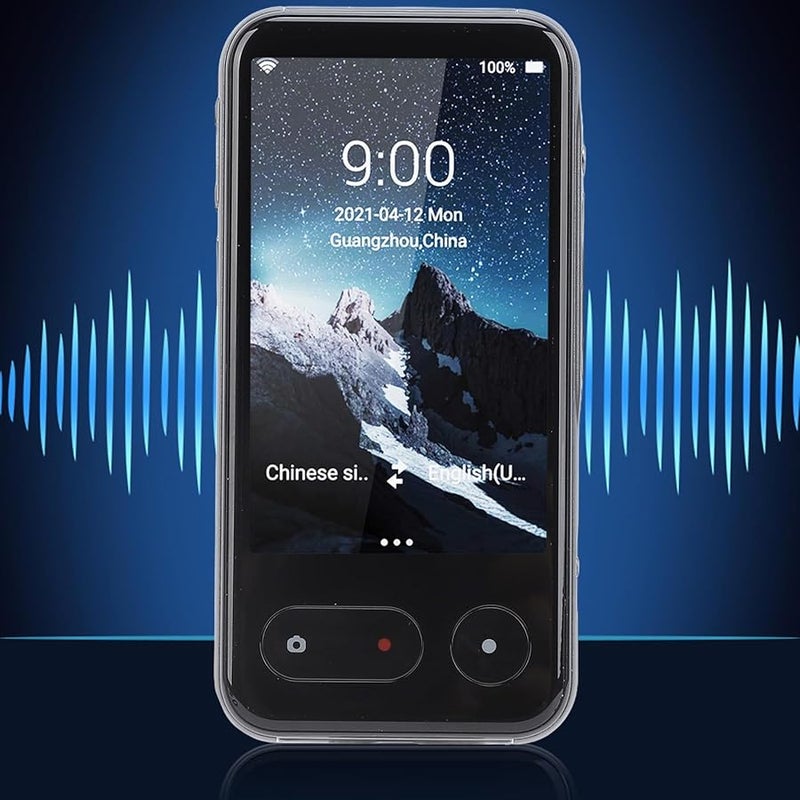 Black Portable Voice Translator 56 Languages Offline 5MP Camera 4000mAh Battery Dual Mic Noise Canceling - Image 5
