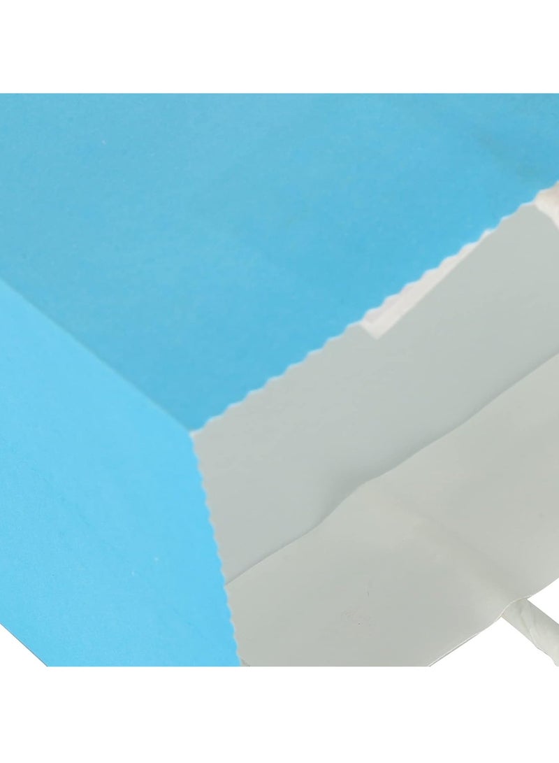 ECVV Gift Bags 24 Pieces Set Eco-Friendly Paper Bags With Handles Bulk Paper Bags Shopping Bags Kraft Bags Retail Bags Party Bags (BLUE, 21 * 15 * 8 Cm) - Image 4