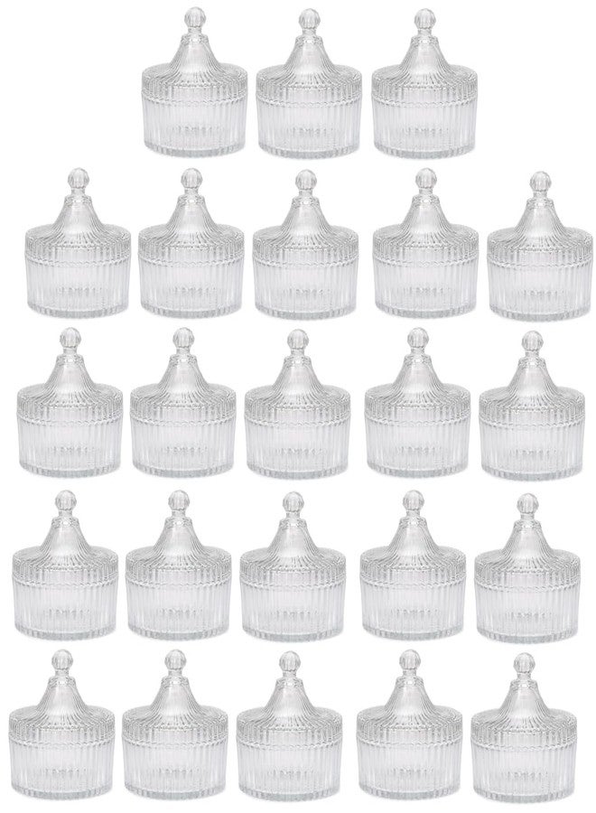 1st Time Stylish & Clear Candy Jar for Candy, Cookies, Dishes and Biscuit, Pack of 23, 300 Ml, 10 X 10 X 12 CM - Image 1