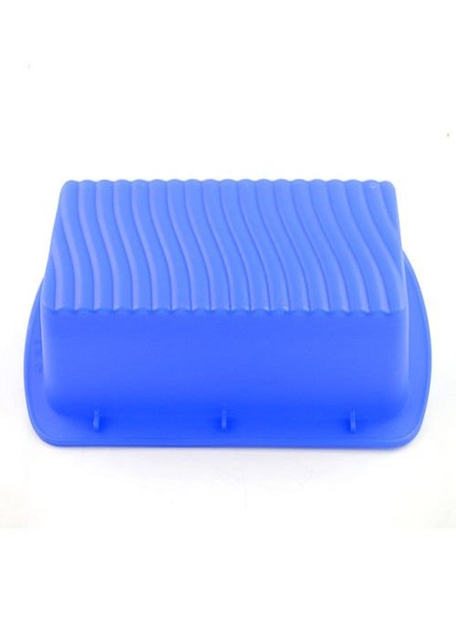 PINDIA 1Pc Silicone Rectangular Non-Stick Bread Loaf Cake Bakeware Mould Baking Pan - Random Color, Red - Image 2