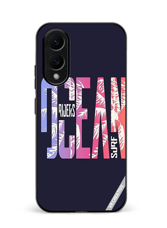 VR CREATIVE Protective Case Cover For Samsung Galaxy S25 Edge Ocean Design Multicolour