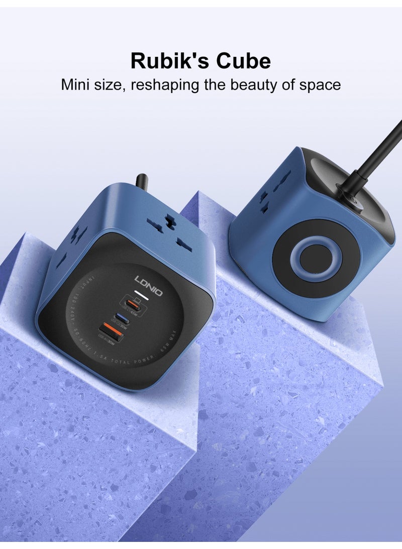 Ldnio SC3319 6-in-1 Charging Cube with 3 AC Outlets and 3 USB Ports - Image 3
