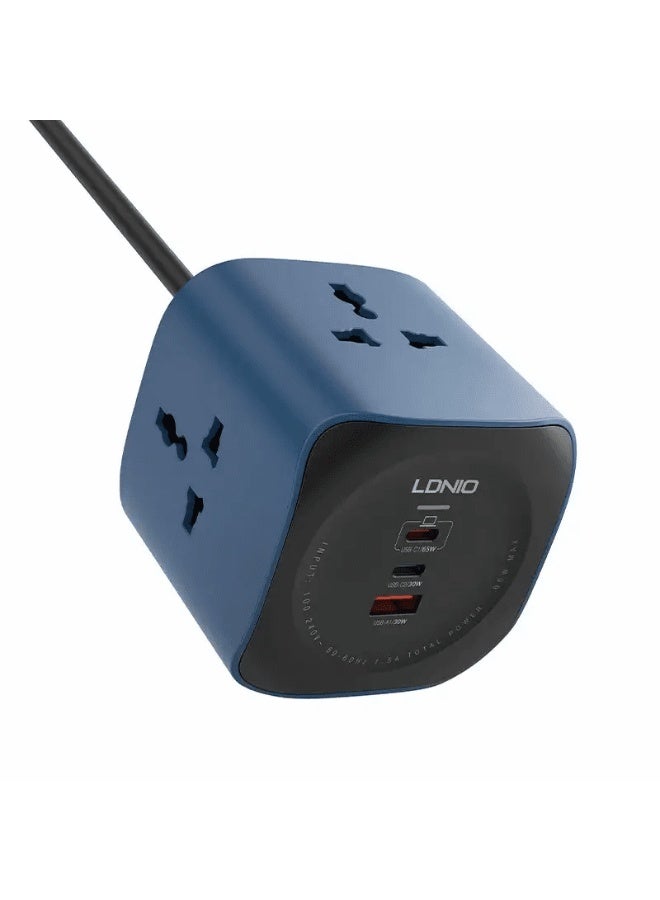Ldnio SC3319 6-in-1 Charging Cube with 3 AC Outlets and 3 USB Ports - Image 1