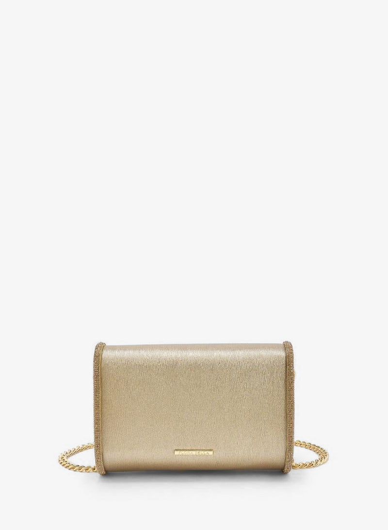 Flora Bella By Shoexpress Embellished Crossbody Bag With Chain Strap - Image 5