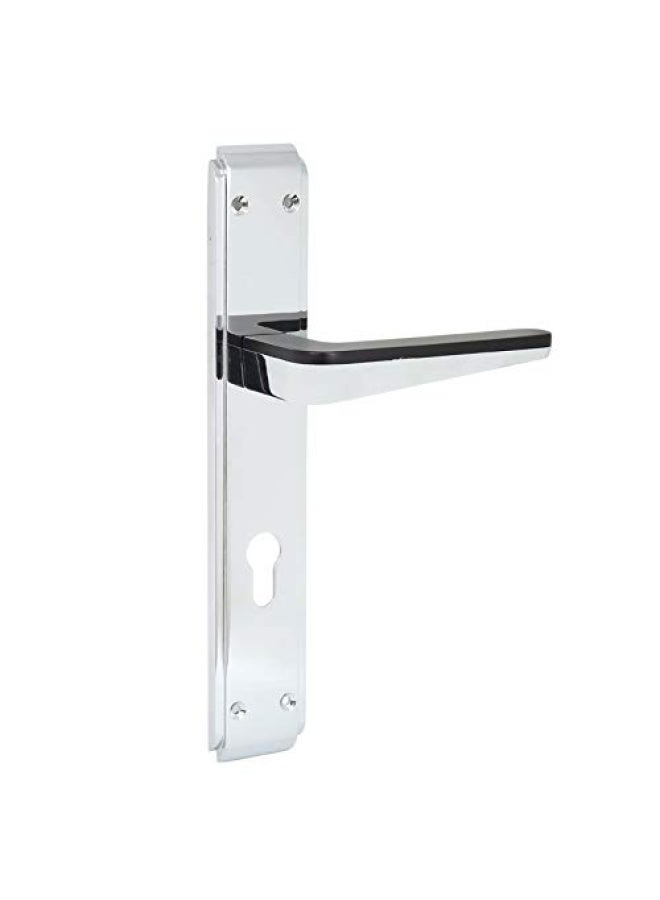ROBUSTLINE Door Lockset Handle And Lockbody 85Mm Centre To Centre - Silver - Image 1