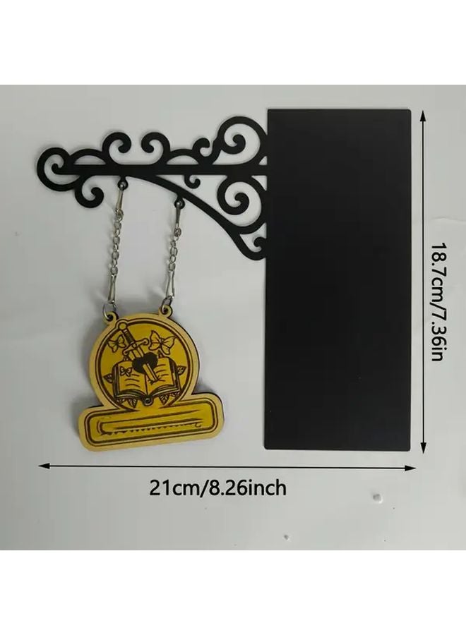 Halloween Themed Dark Romance Metal Book Nook Leaf Model Bookshelf Decor - Image 3