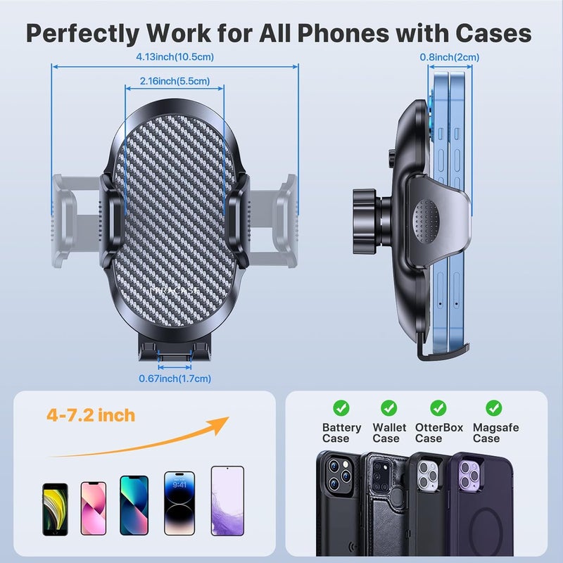 Miracase 2025 Car Phone Holder - Double Steel-Hook Air Vent Mount with 360° Rotation - Image 5