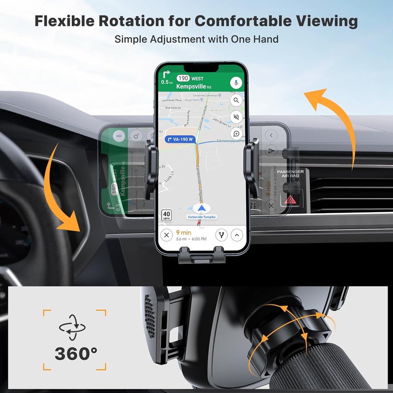 Miracase 2025 Car Phone Holder - Double Steel-Hook Air Vent Mount with 360° Rotation - Image 4