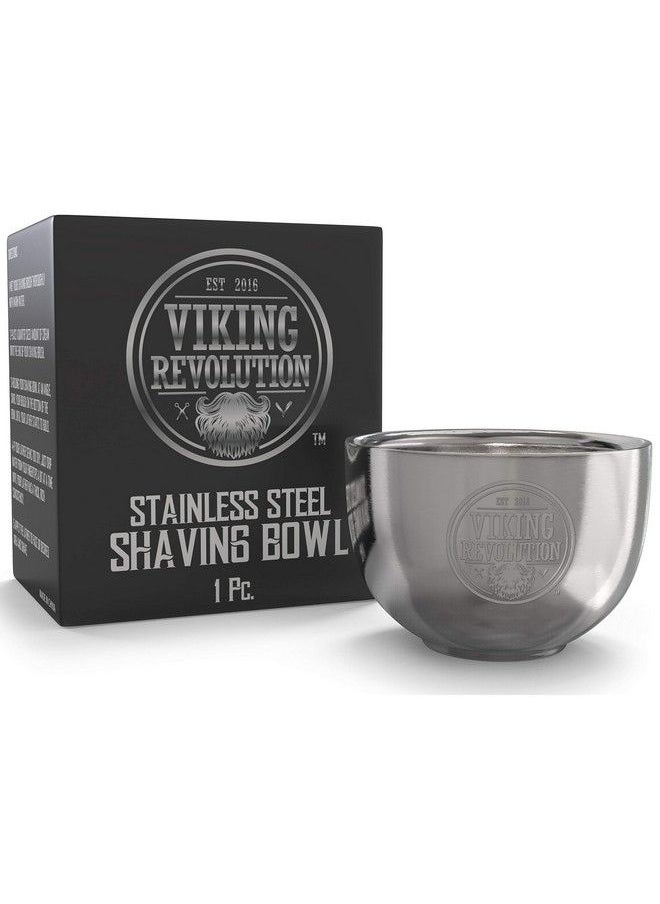 Viking Revolution Stainless Steel Shaving Soap Bowl Shaving Mug For Shave Cream & Soap Double Layer Unbreakable Shaving Cup For Wet Shave  - Image 1