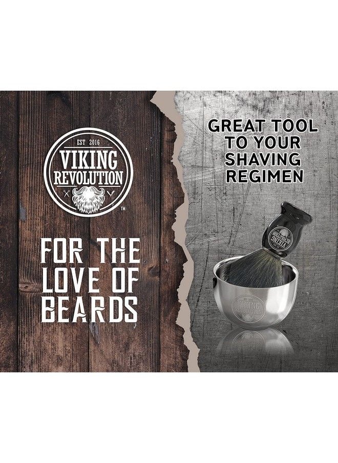 Viking Revolution Stainless Steel Shaving Soap Bowl Shaving Mug For Shave Cream & Soap Double Layer Unbreakable Shaving Cup For Wet Shave  - Image 5